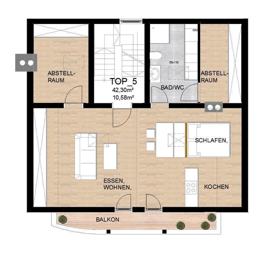施伦斯Haus Kapell公寓 外观 照片